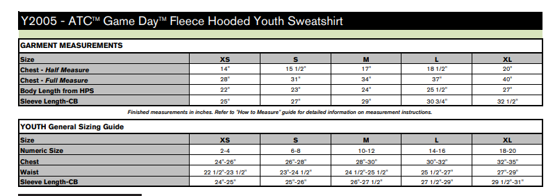 Hoodie - RED - ATC Gameday Fleece Unisex