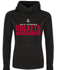 Rockets Hoodie - Ladies Game Day Fleece Black