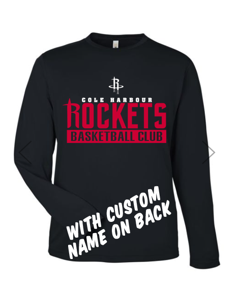 Dry Fit Tee- Rockets Long Sleeve With Name