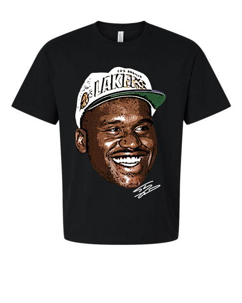 Big Head Cotton T - Shaq Lakers